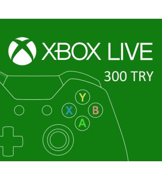 XBOX Live 300 TRY Prepaid Card TURKEY Xbox One Key TÜRKIYE
